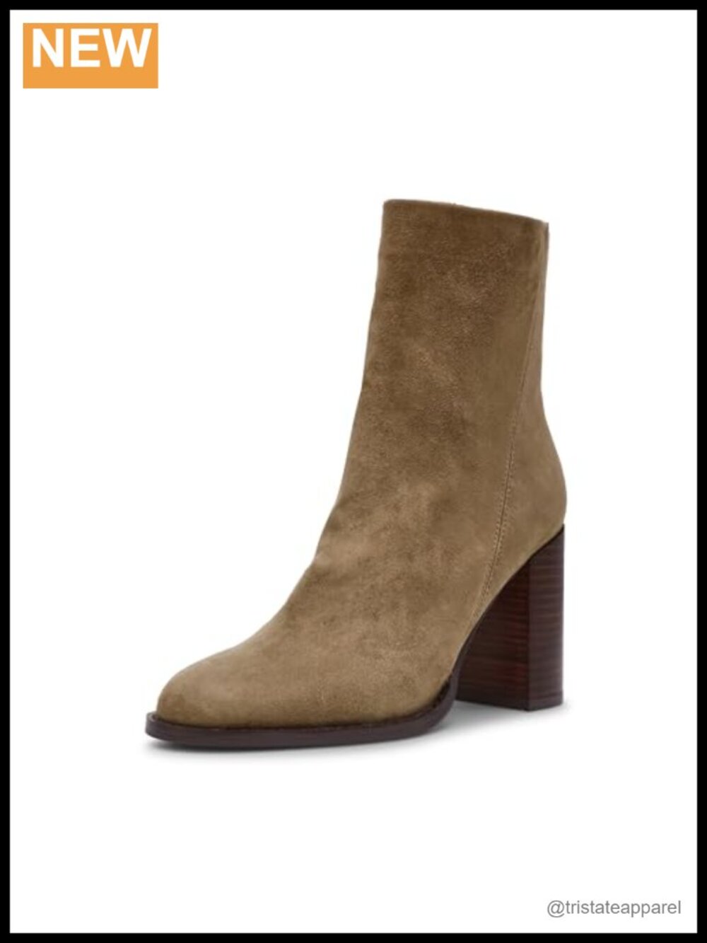 Steve Madden Obsession Women's Ankle Bootie Suede Block Heel Zip